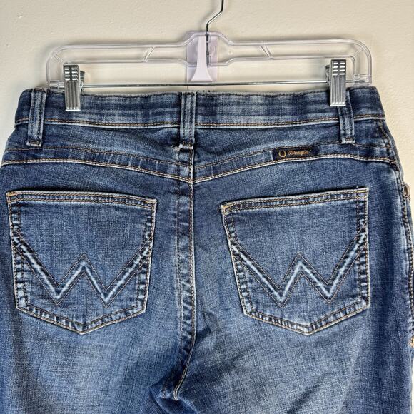WRANGLER Willow Ultimate Riding Jeans Women’s Sz 11x34 Blue Mid Rise Bootcut - Picture 7 of 12